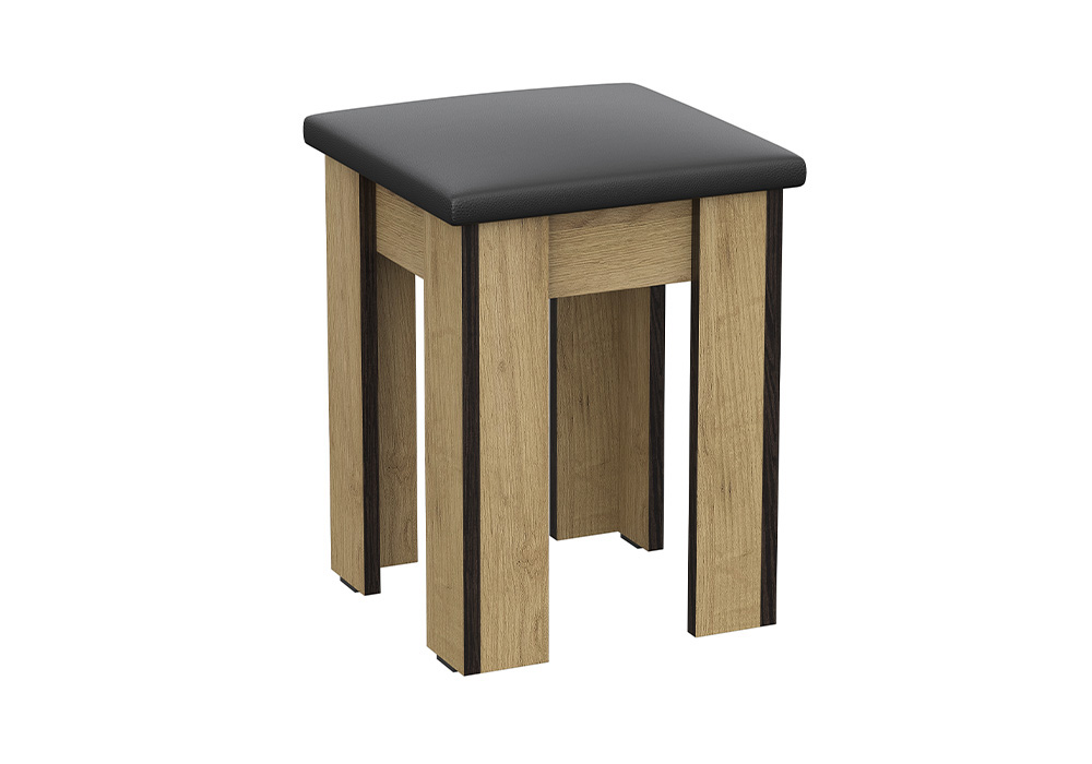 Табурет квадратный №1 дуб золотой