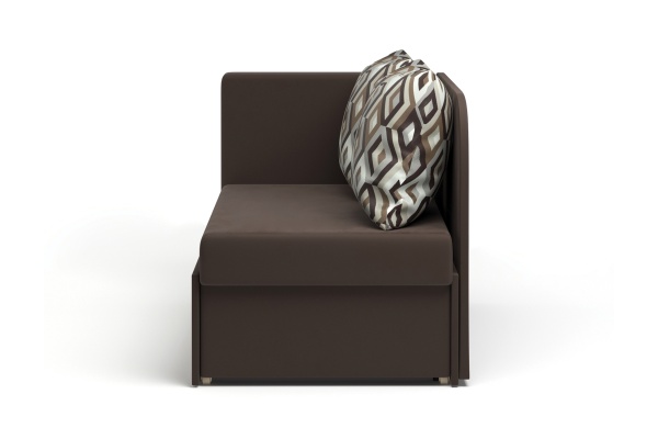 Кушетка еврософа Кларис коричневая