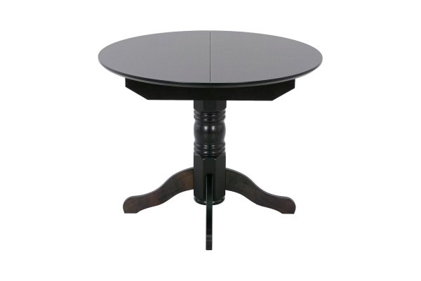 Стол раздвижной с круглой крышкой венге