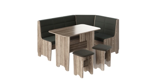 Кухонный уголок «Техас исп.2» Дуб Сонома Трюфель/Кашемир Коричневый